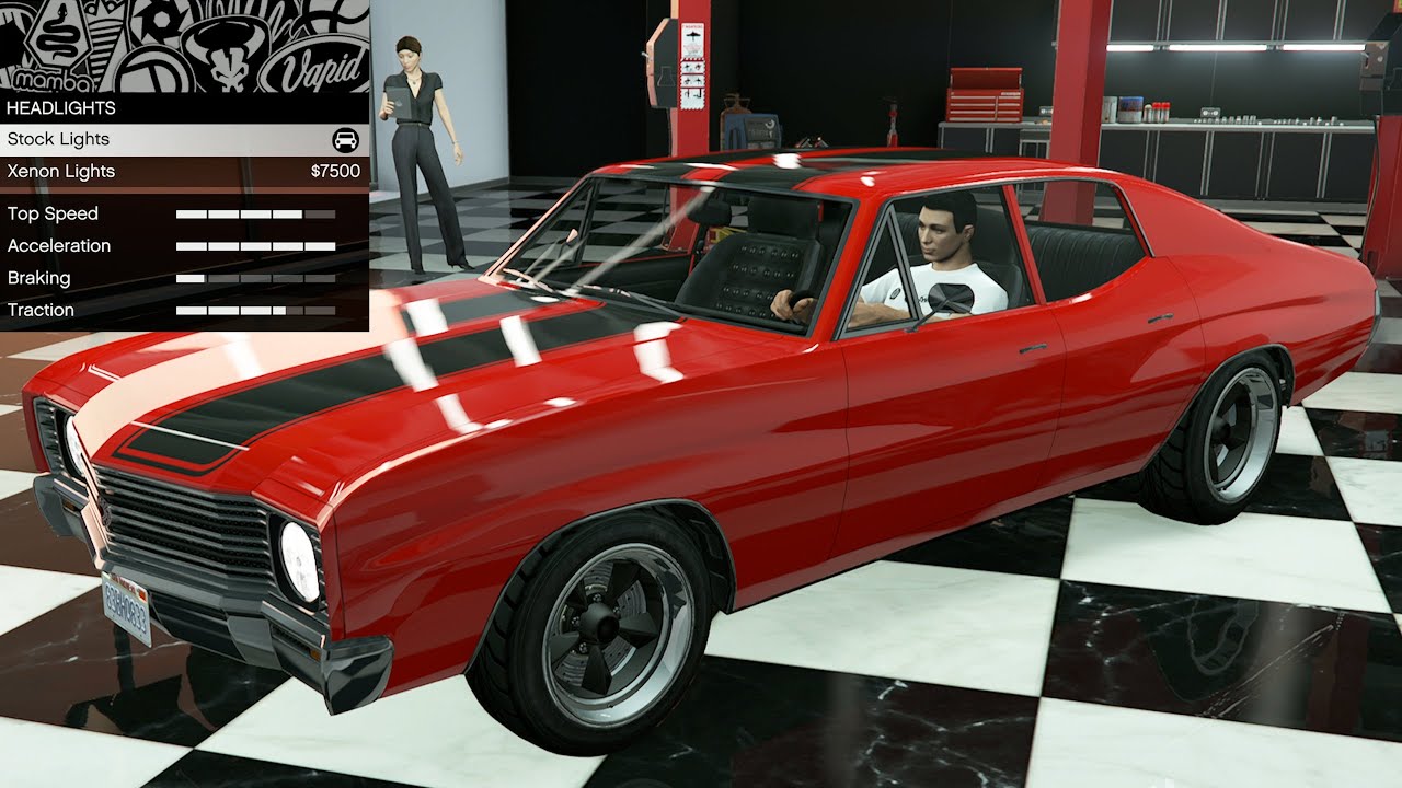 GTA 5 - Past DLC Vehicle Customization - Declasse Tulip (1972 Chevrolet Chevelle Malibu Sedan)