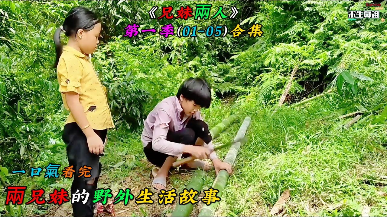 一口氣看完，兩兄妹的野外生活故事《兄妹兩人》第一季（01-05）合集