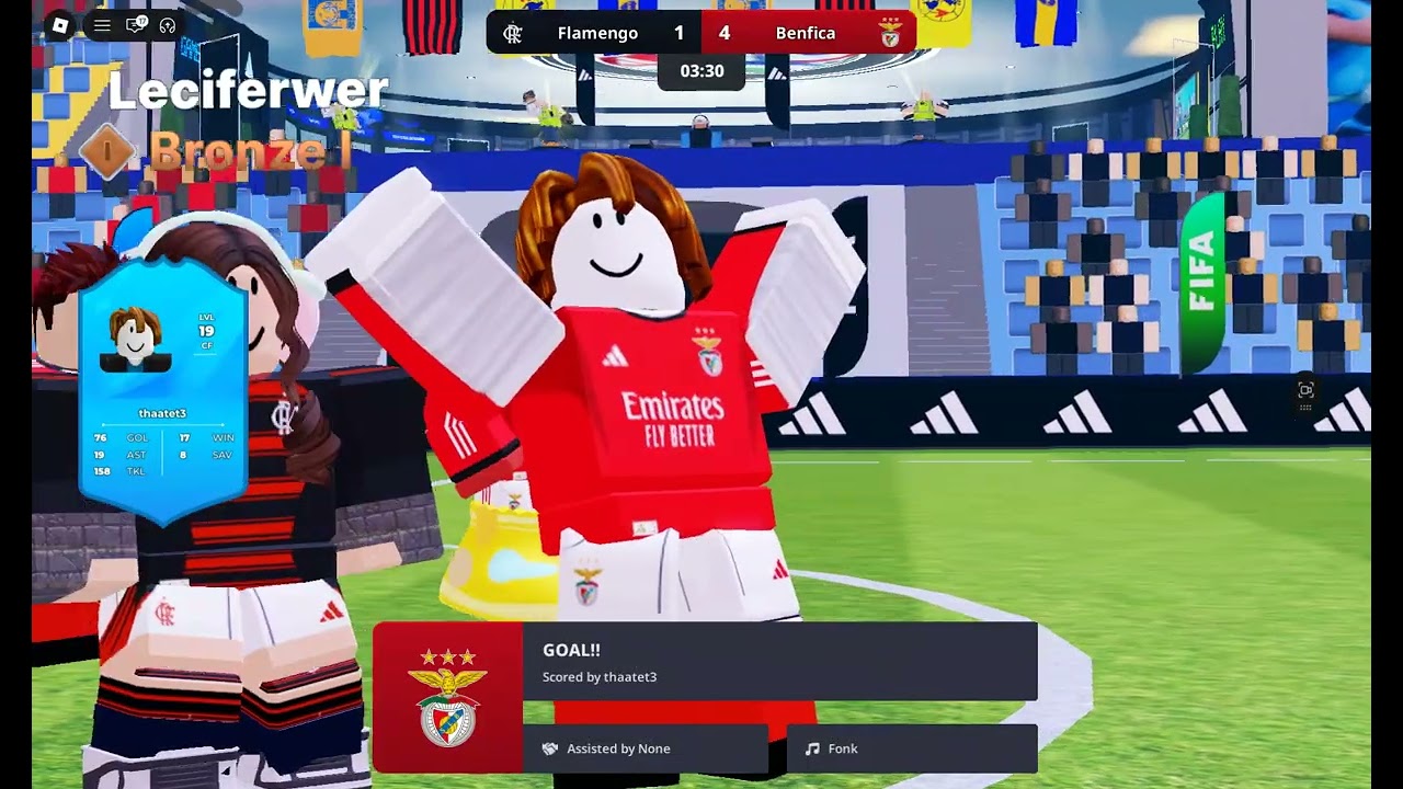 FIFA SUPER SOCCER FLAMENGO VS BENFICIA.