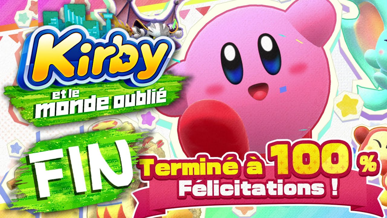KIRBY ET LE MONDE OUBLIE FIN : ON TERMINE LE JEU A 100% ! NINTENDO SWITCH CO-OP FR