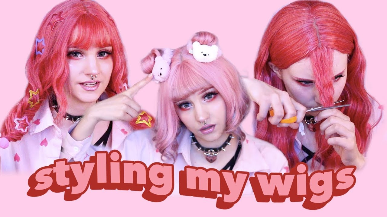 HOW I STYLE & DO HAIRSTYLES ON WIGS 🌸 (NON-LACE FRONT)