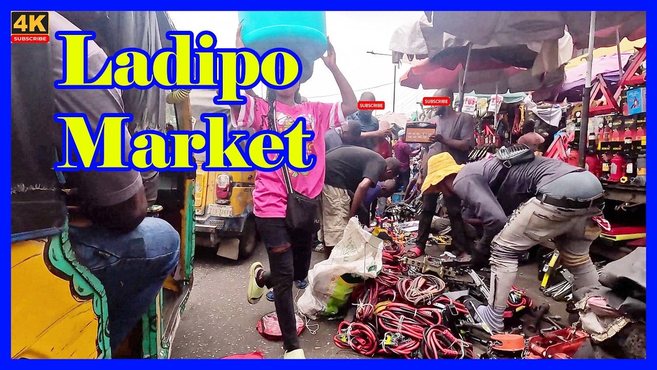 🇳🇬LADIPO MARKET UNCOVERED! &ndash; 4K Walking Tour Through Lagos&rsquo; Auto Engine Capital&rdquo;