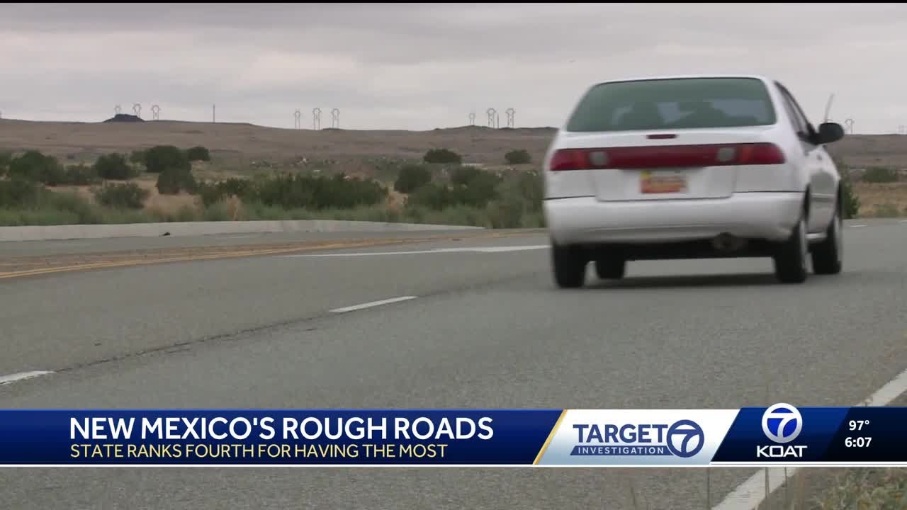 New Mexico ranks fourth worst in nation for rough roads, data shows