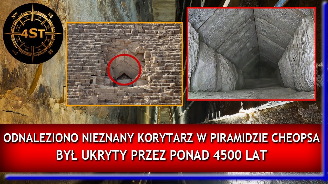 Odnaleziono nieznany korytarz w Piramidzie Cheopsa - Był ukryty przez ponad 4500 lat