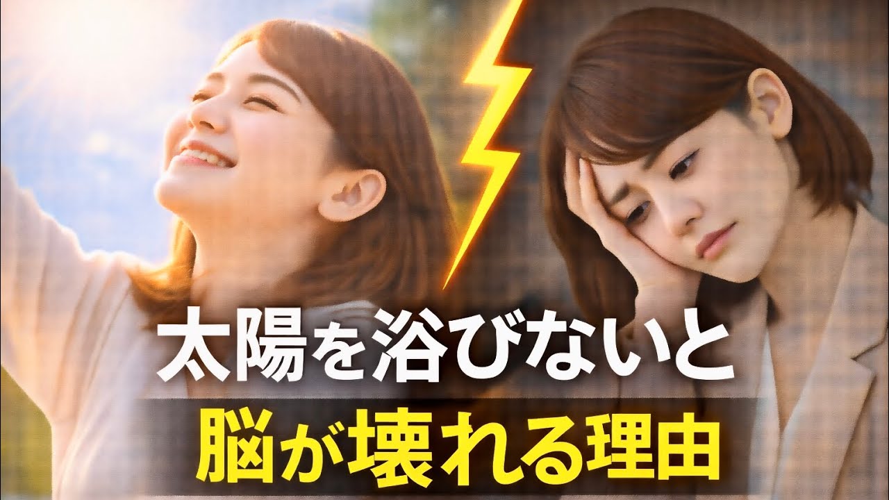 【医学×脳科学】太陽を浴びないと心が壊れる理由｜うつ・不安・無気力の正体はビタミンD不足だった