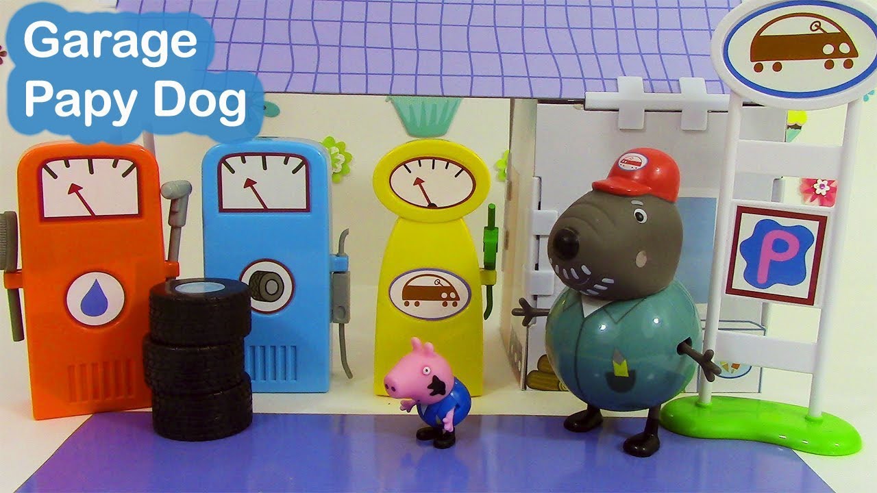 Peppa Pig Jouet Garage de Papy Dog ♥ Peppa Pig Grandad Dog's Garage