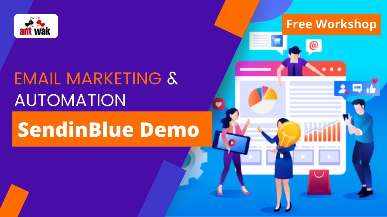 Email Marketing & Automation SendinBlue Demo | How Email Marketing Works | Charit Anchan | AntWak
