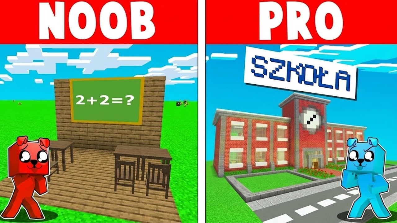 NOOB vs PRO: Szkoła w Minecraft 👨&zwj;🎓