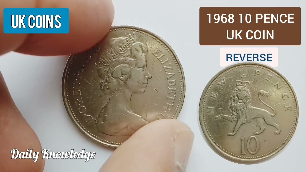 UK Error Coin | Valuable 1968 10 Pence British Queen Elizabeth Coin | Old Coins Value