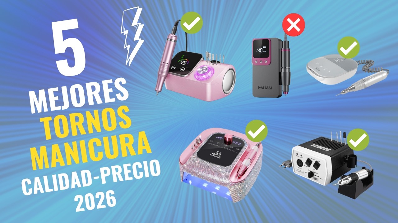😱 Los 5 Mejores Tornos para Uñas de 2026 Calidad-Precio en Amazon ✅ NO COMPRES UNO SIN VER ESTO 🔥
