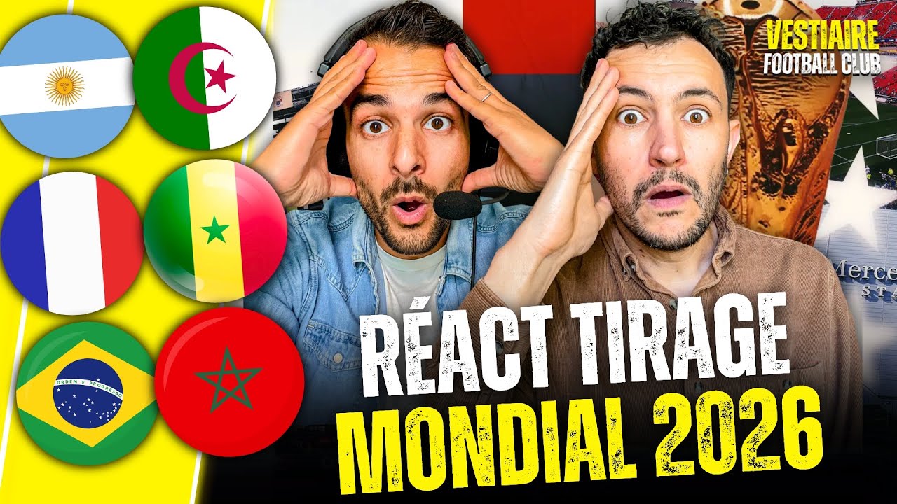 🔥 TIRAGE COUPE DE MONDE 2026 DE FOU !! FRANCE SENEGAL - BRESIL MAROC - ARGENTINE ALGERIE