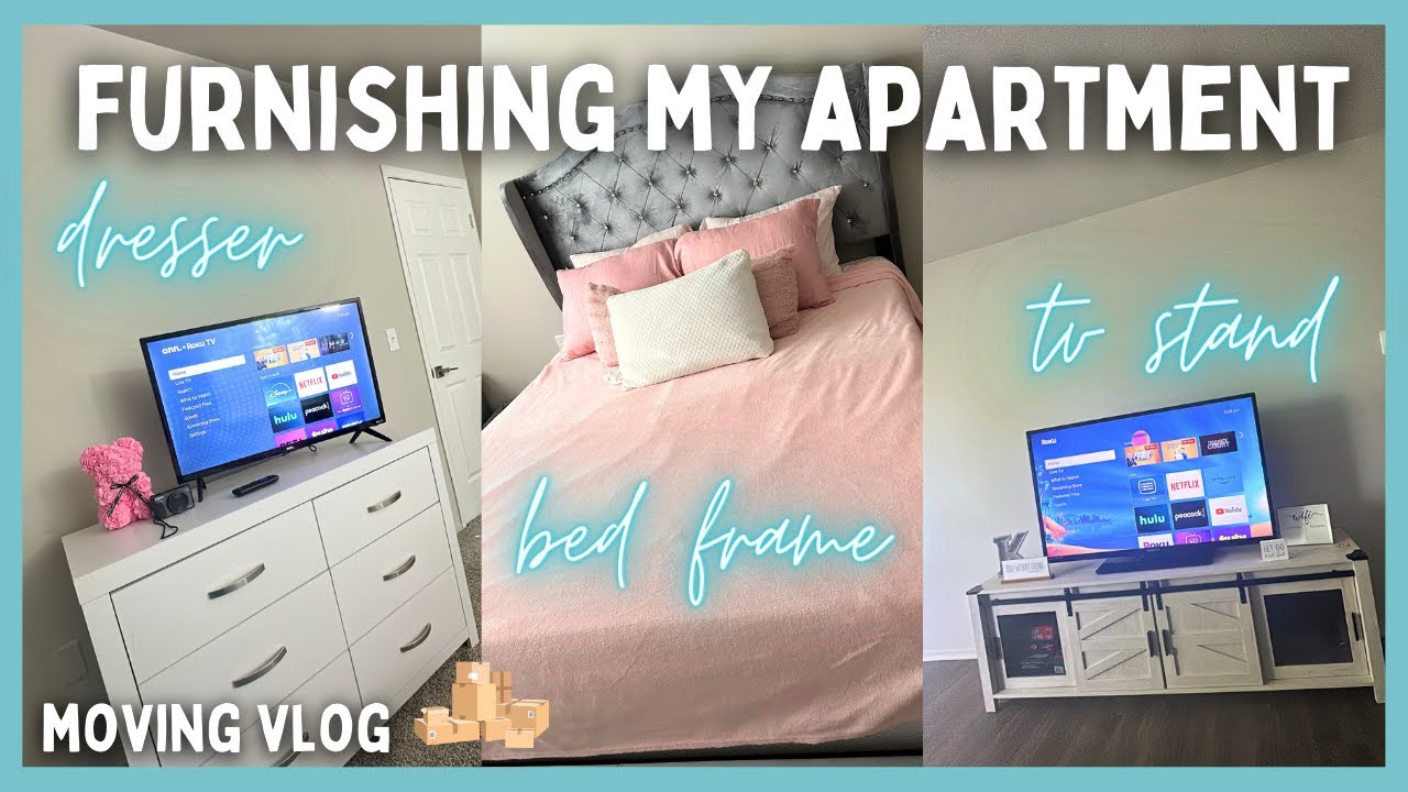 MOVING VLOG // building furniture for my first apartment :)