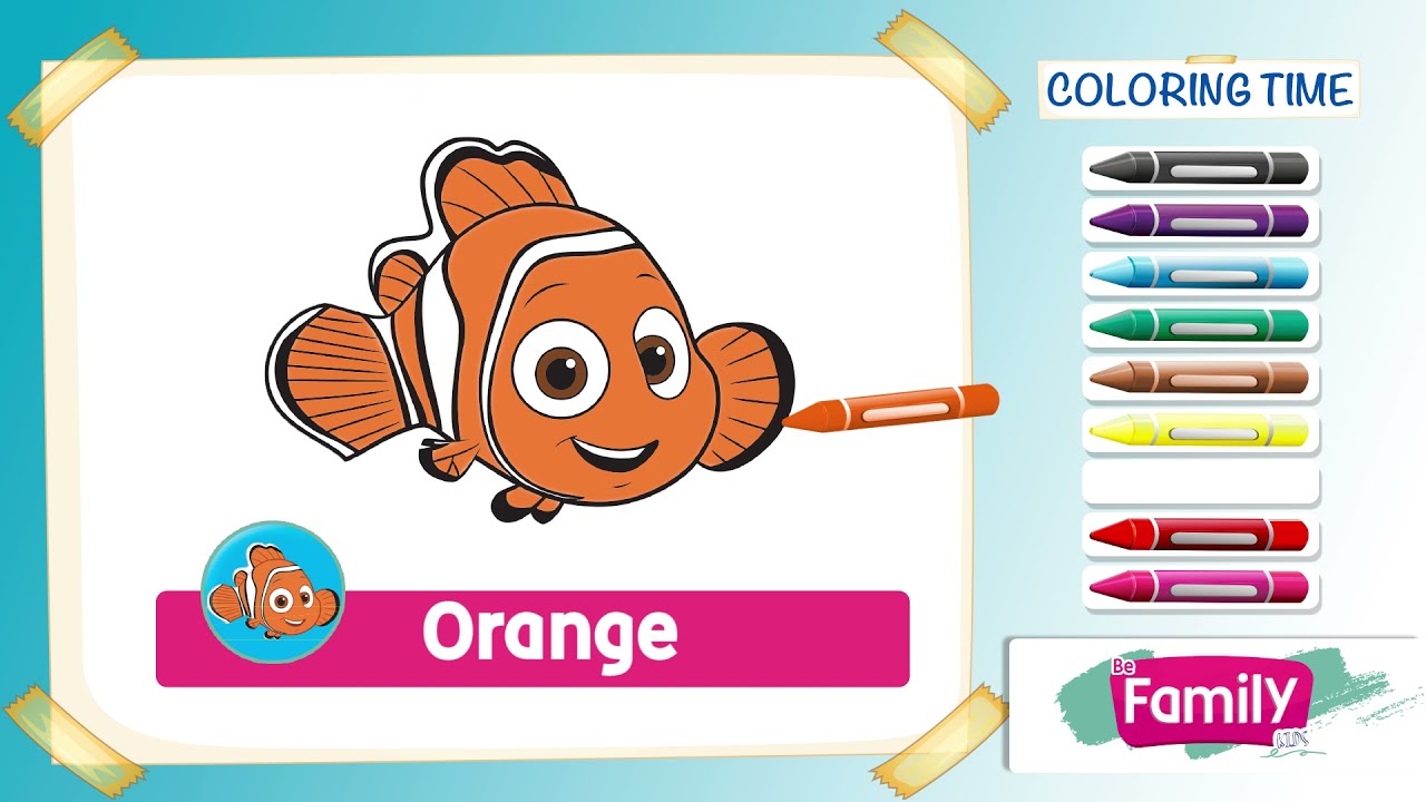 Coloring for Kids (Nemo) || Finding Nemo