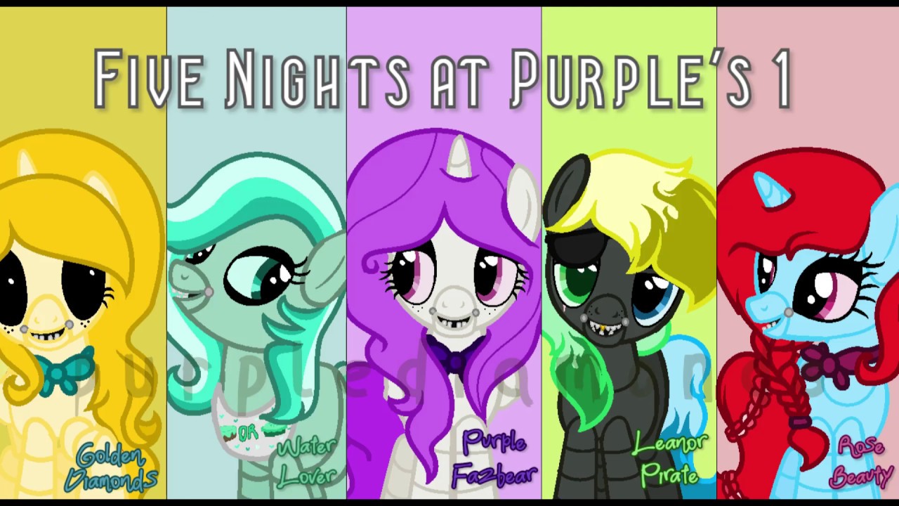 Speedpaint: Five Nights at Purple's 1 (characters)