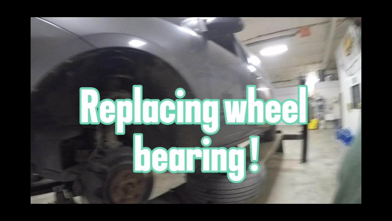 2005 Toyota sienna van replacing wheel bearing ,and knuckle assembly for a friend !1/2 done garage .