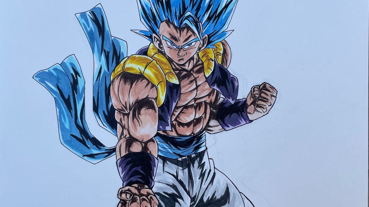 How to Draw Gogeta Blue!!