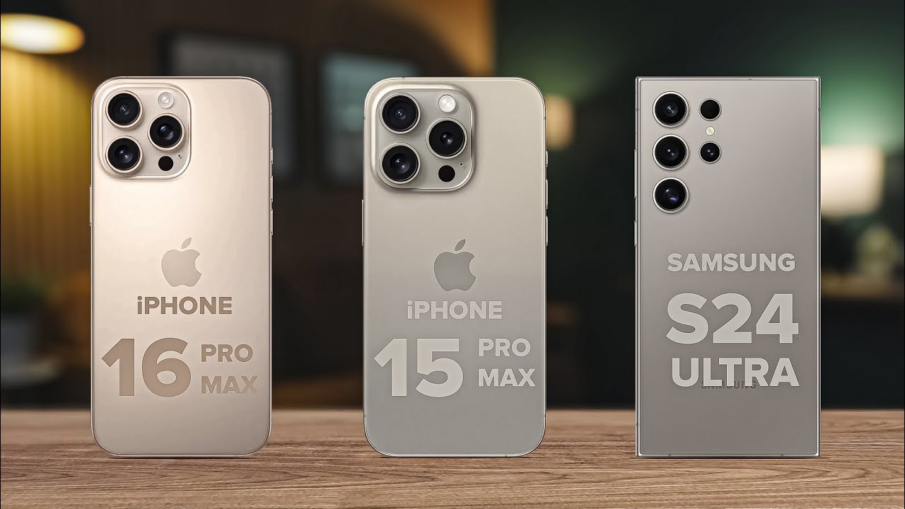 iPhone 16 Pro Max Vs iPhone 15 Pro Max Vs Samsung S24 Ultra