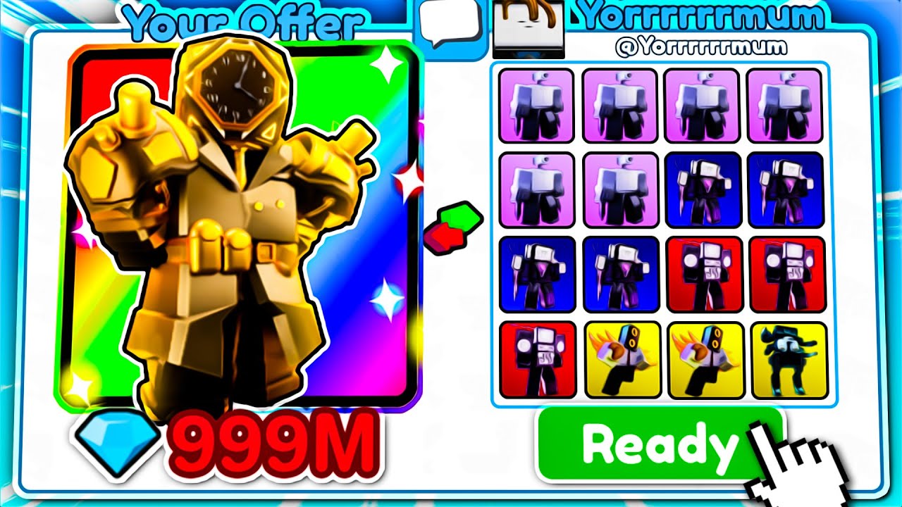 🔴Was TRADEN LEUTE Für GOLDEN FUTURE LARGE CLOCKMAN In Toilet Tower Defense?!🔴