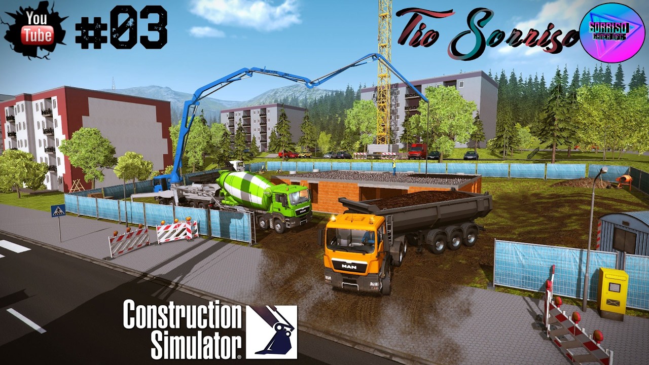 Despejando Concreto nas Formas das Paredes - CONSTRUCTION SIMULATOR - EP: 03 - AO VIVO