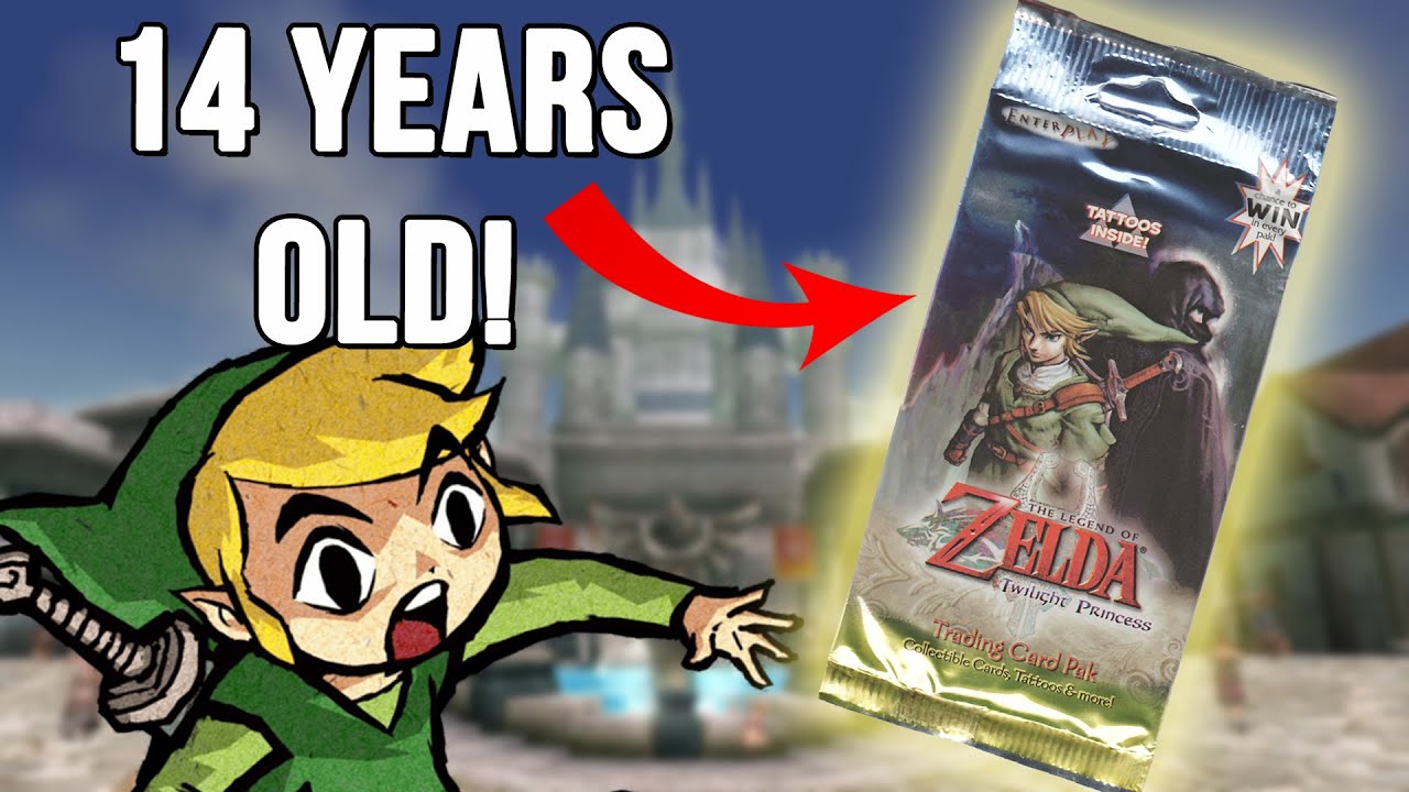 Opening 14 Year Old Zelda Trading Cards | Zelda Twilight Princess Trading Card Pack Opening