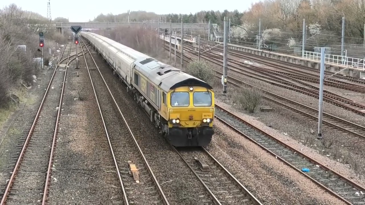 GBRf Class 66 No. 66703 Hauling A Loaded Biomass Train - South Tyneside - 27th Feb 2026. #train