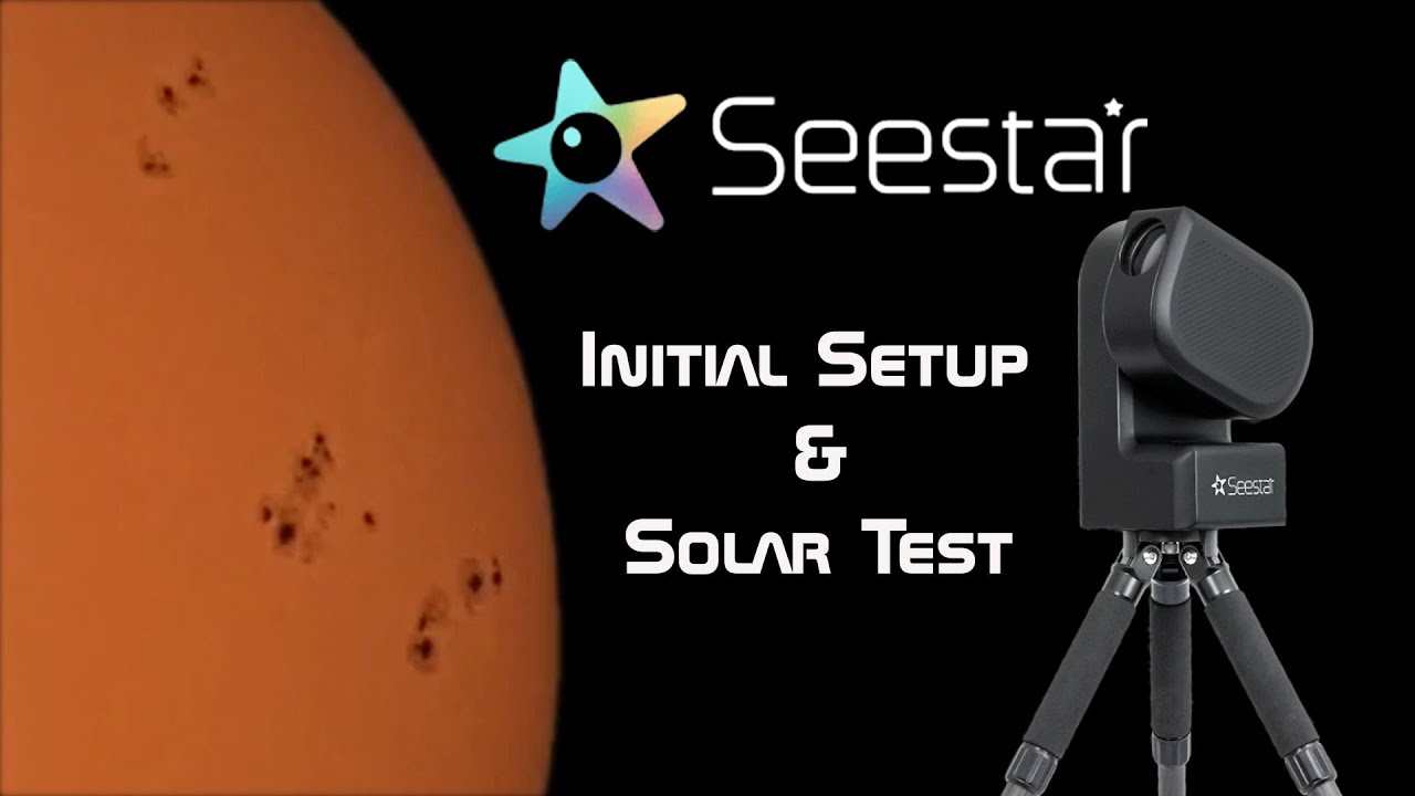 Seestar S50 Initial Setup and First Light (the Sun!)