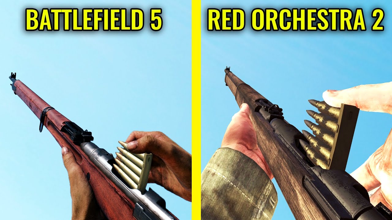 Battlefield 5 vs Red Orchestra 2 - Weapons Comparison