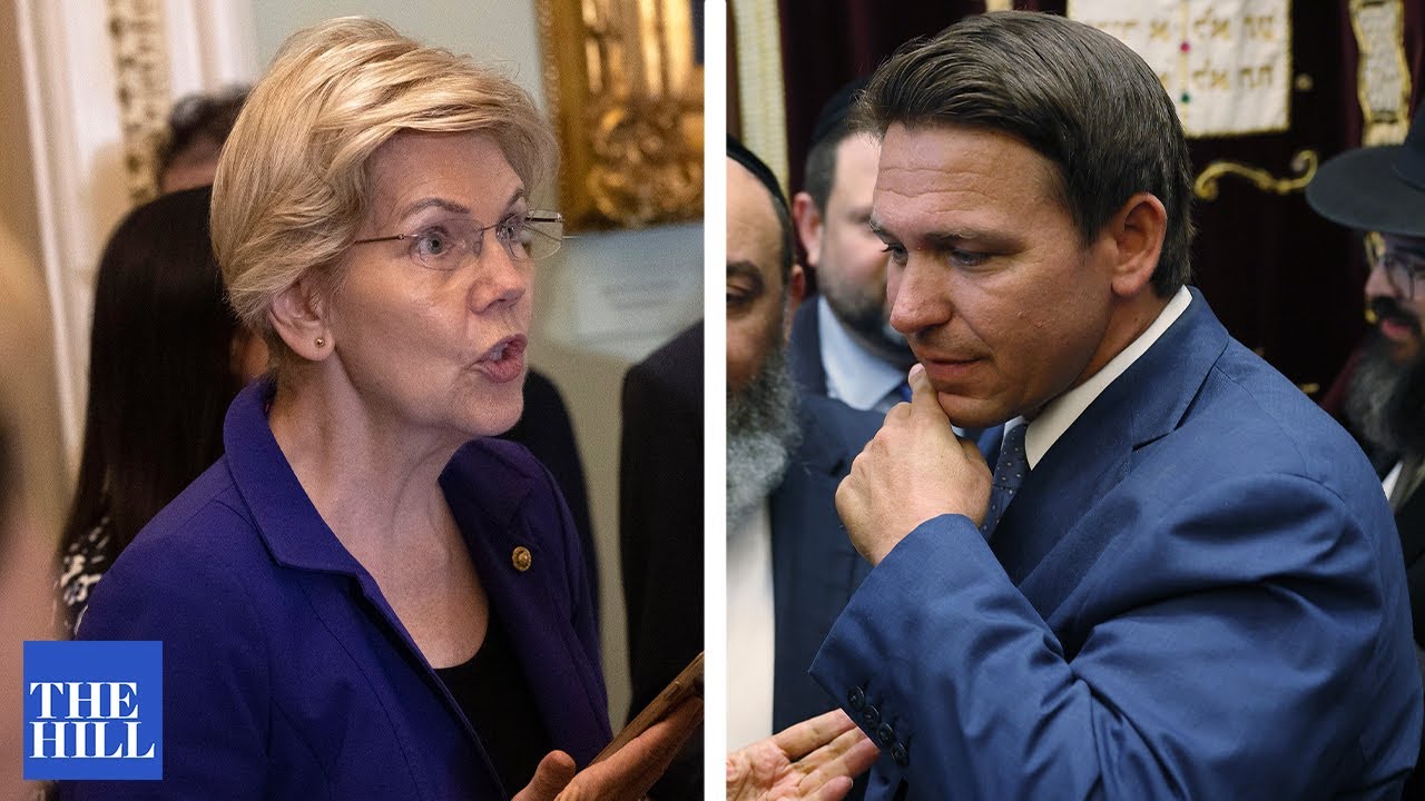 Warren BASHES DeSantis over anti-transgender bill