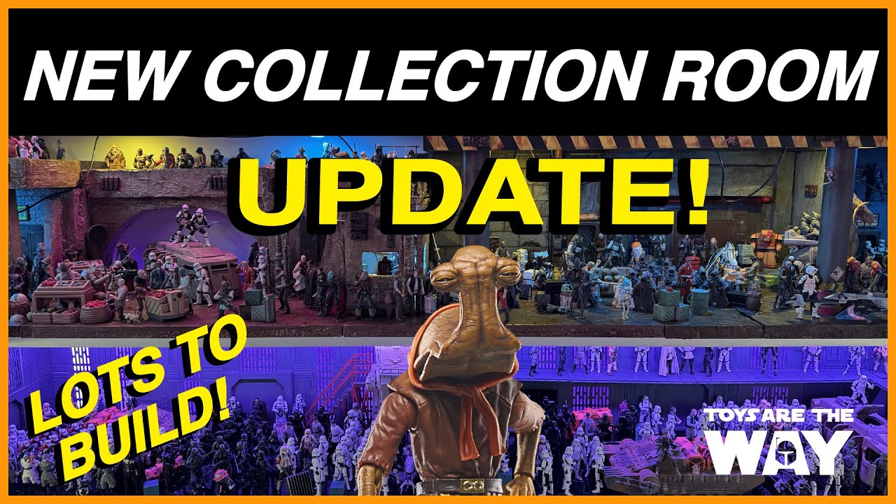 Building My New Star Wars Collection Room! Part 3 | World Building & The Vintage Collection!