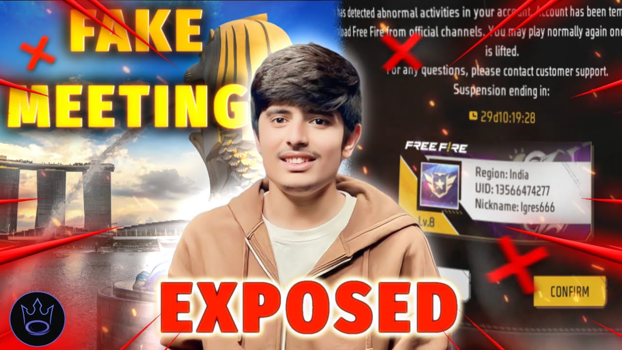 @TotalGaming093 SINGAPORE MEETING EXPOSED! 🔴 Free fire Unban ka Dark Truth?