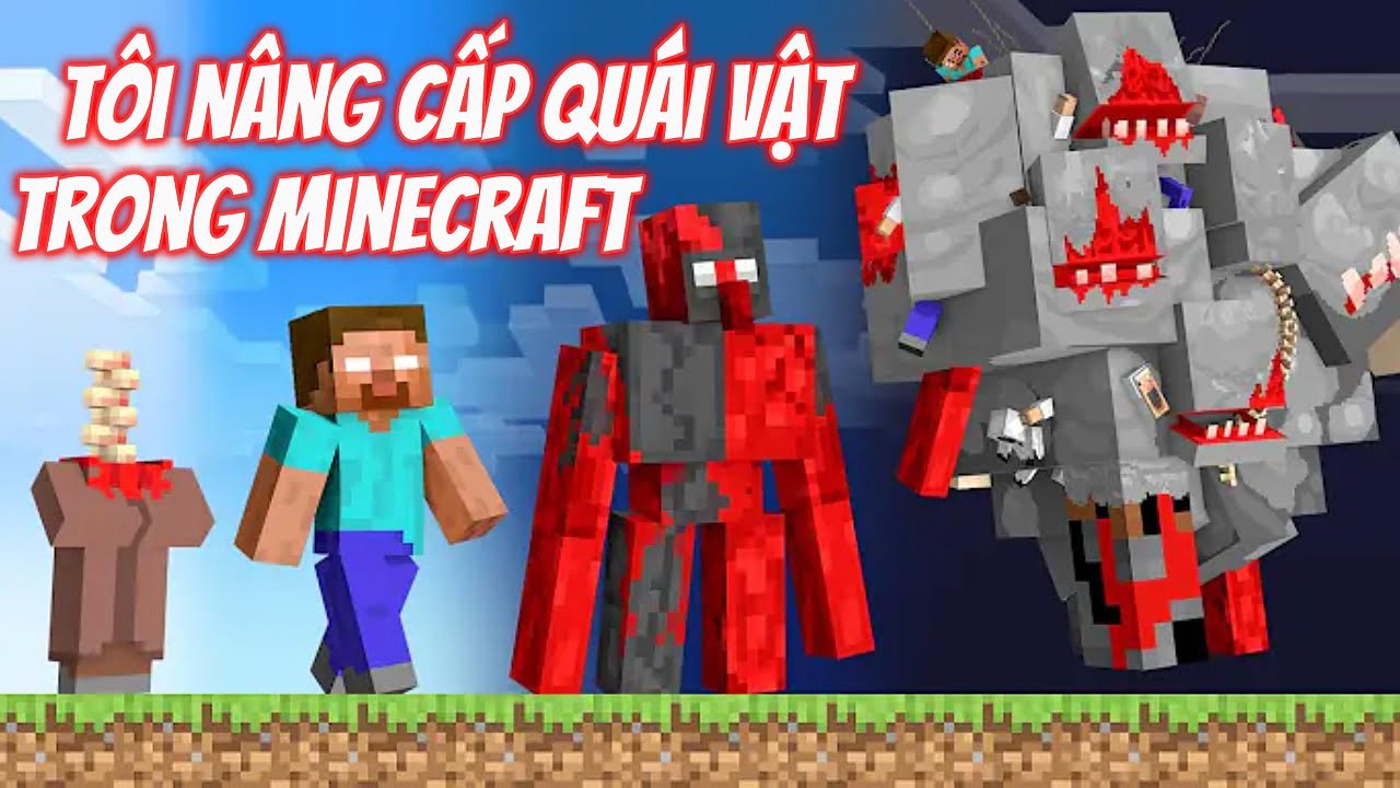 Tôi Nâng Cấp QUÁI VẬT Lên LV1000 Trong Minecraft