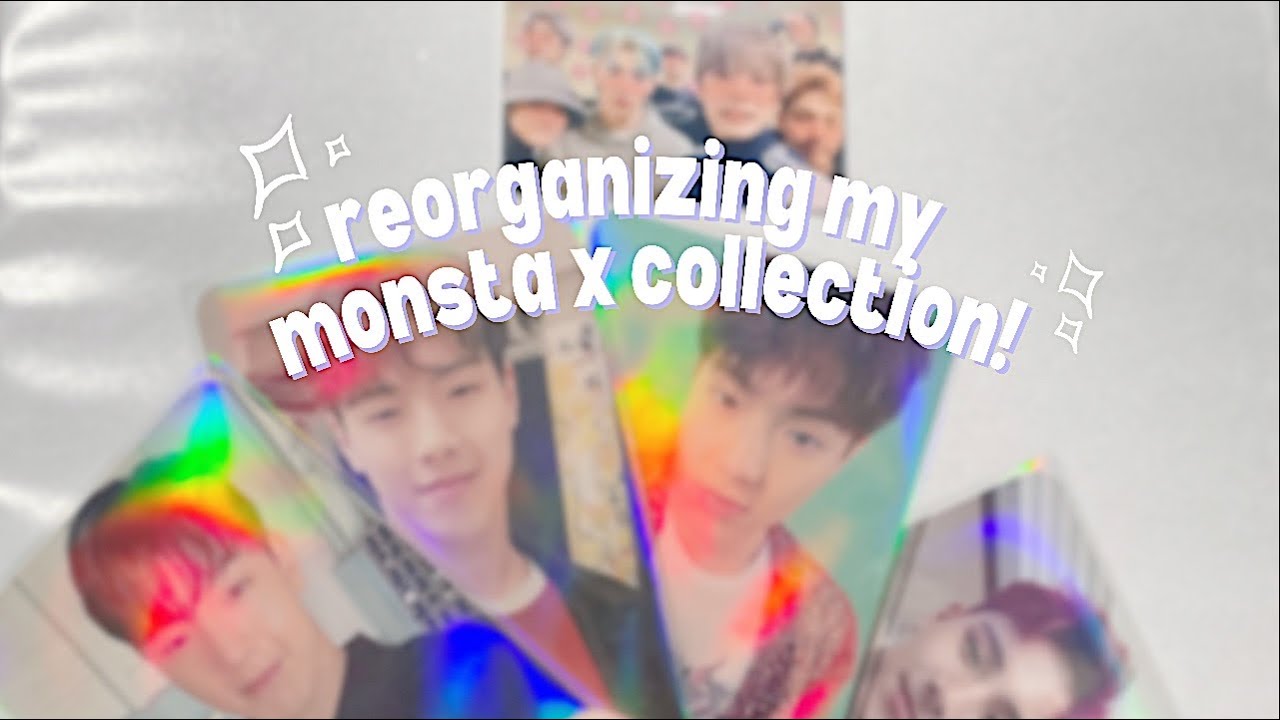 ✰ organizing and sorting my monsta x photocard collection! ✰