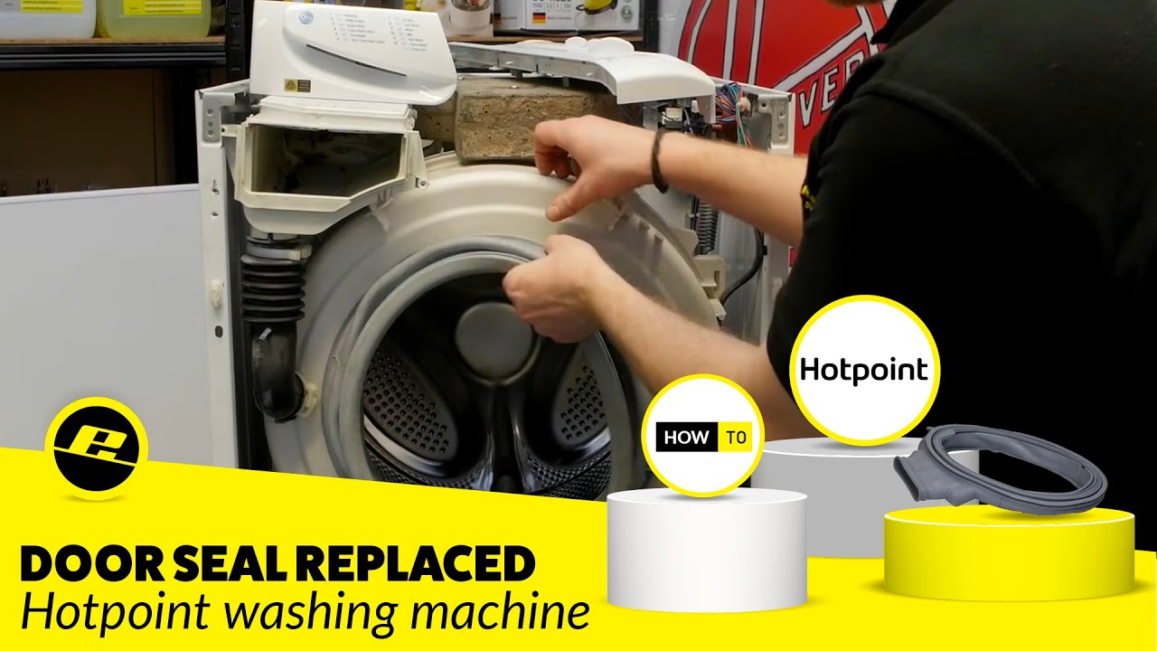 Как заменить уплотнитель дверцы стиральной машины Hotpoint