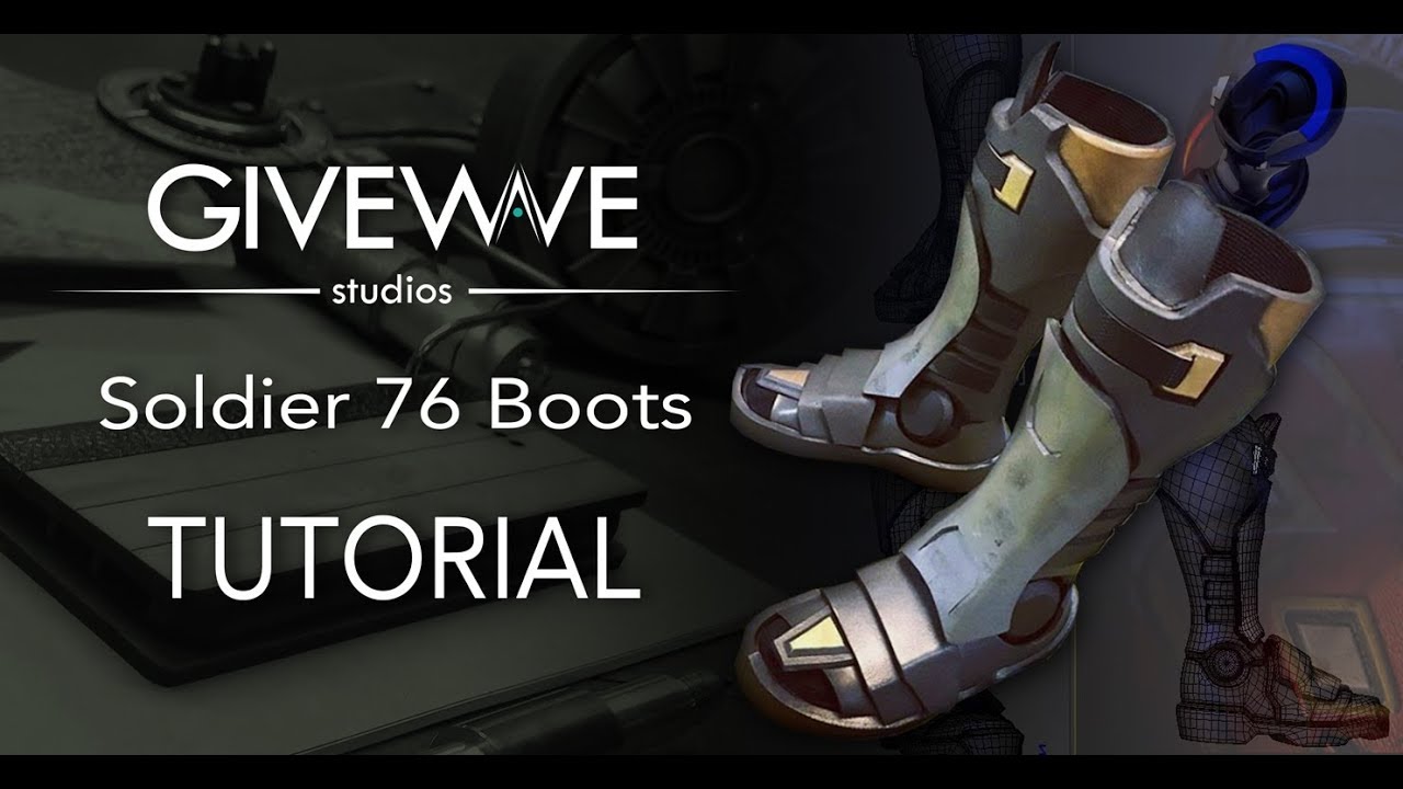 Overwatch Soldier 76 boots ( TUTORIAL )