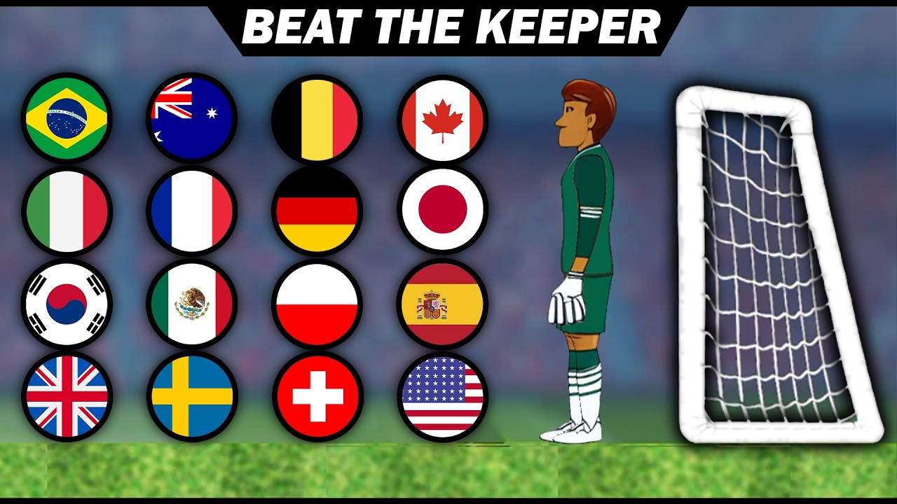 BEAT THE KEEPER | Marble Soccer Race Tournament