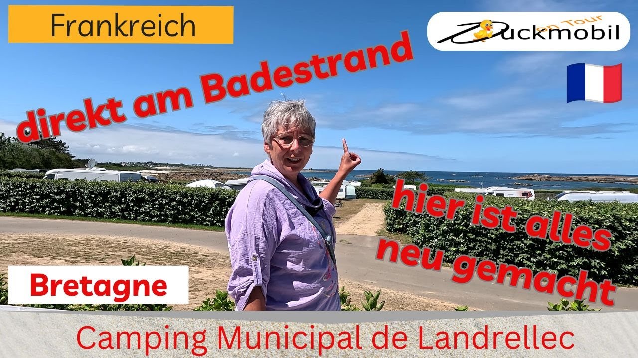 Camping Municipal de Landrellec in Landrellec an der rosa Granitküste, Bretagne
