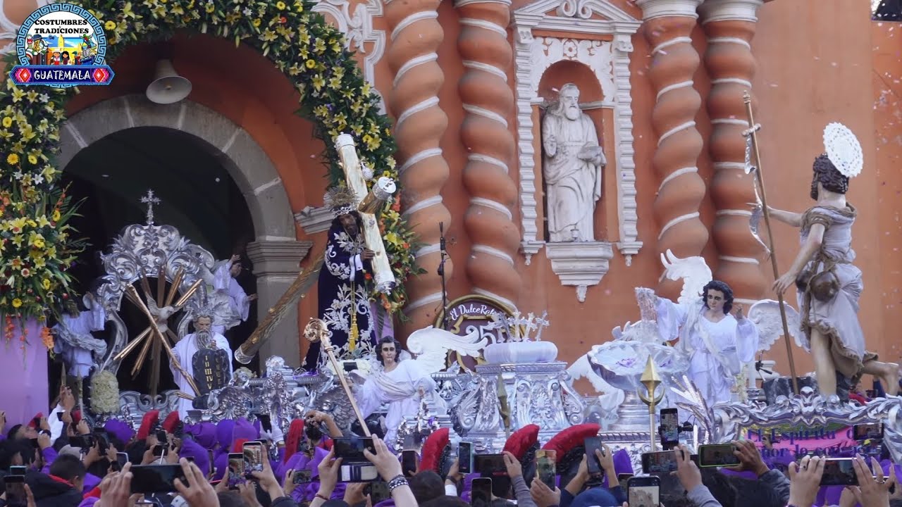 PROCESIÓN DE JESÚS NAZARENO  EL DULCE RABI. SALIDA ,JOCOTENANGO 