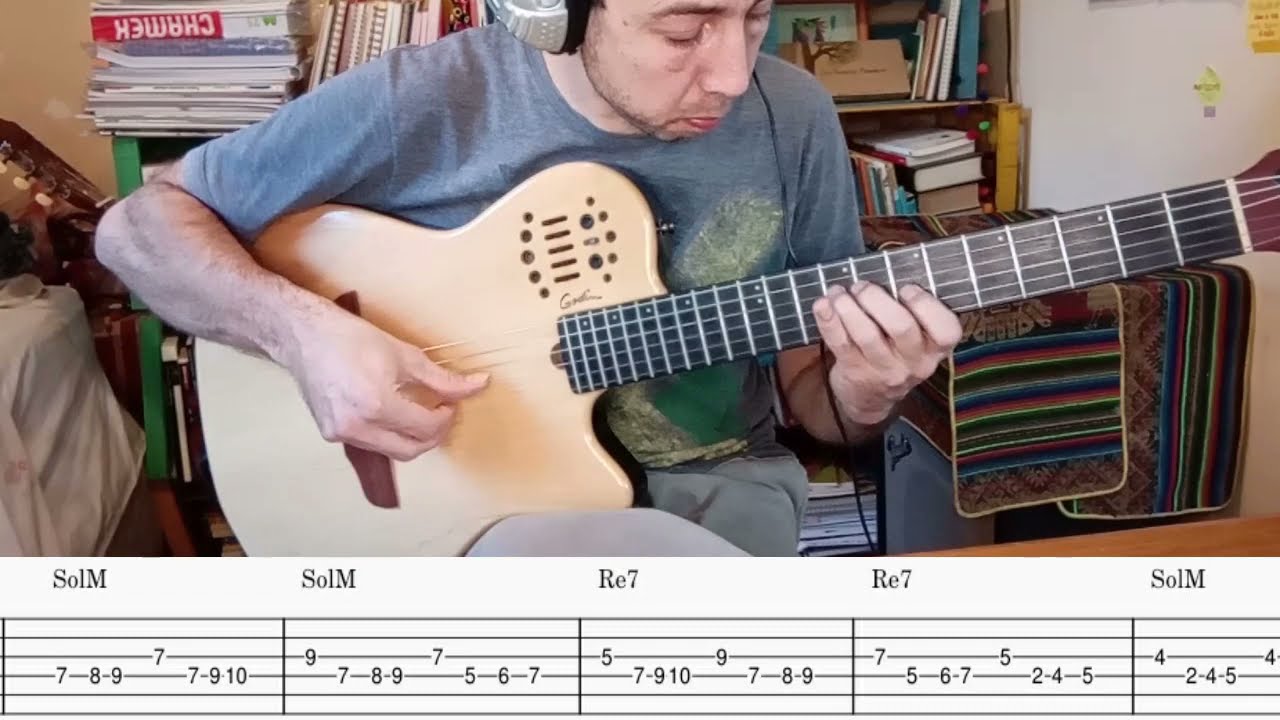 Camino a Tres Palmas -Tutorial con tablatura - Tema completo  - Variaciòn. Vera Lucero - Tolato trio