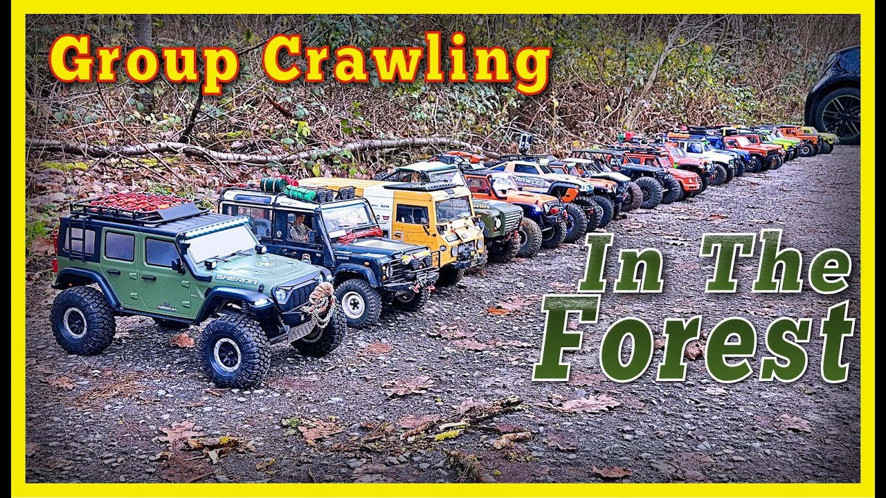 RC Group Crawling in the wet muddy Forest 🌧️ 4x4 Offroad Trail | Crawler & Scaler Event | RC Gents