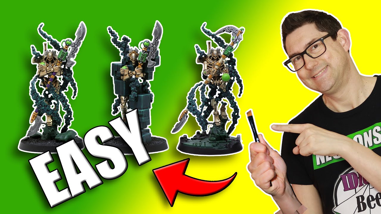 Easy Necron Painting - How to Paint Translocation Shroud Overlord