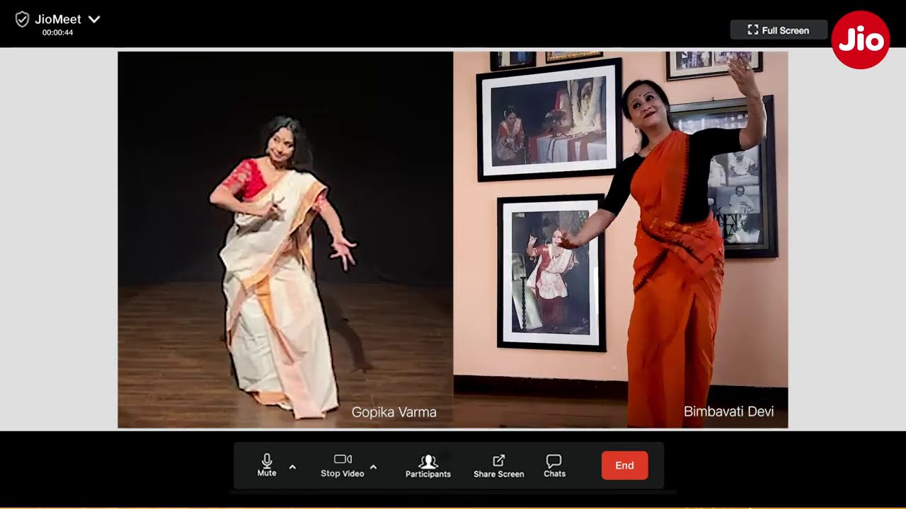 Drs Raja Radha Reddy, Kuchipudi Dancers Present Natyam #OnJio using JioMeet