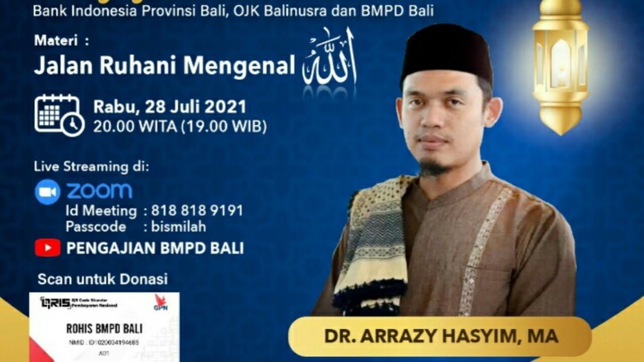 Jalan Ruhani Mengenal Allah | Buya Dr Arrazy Hasyim MA