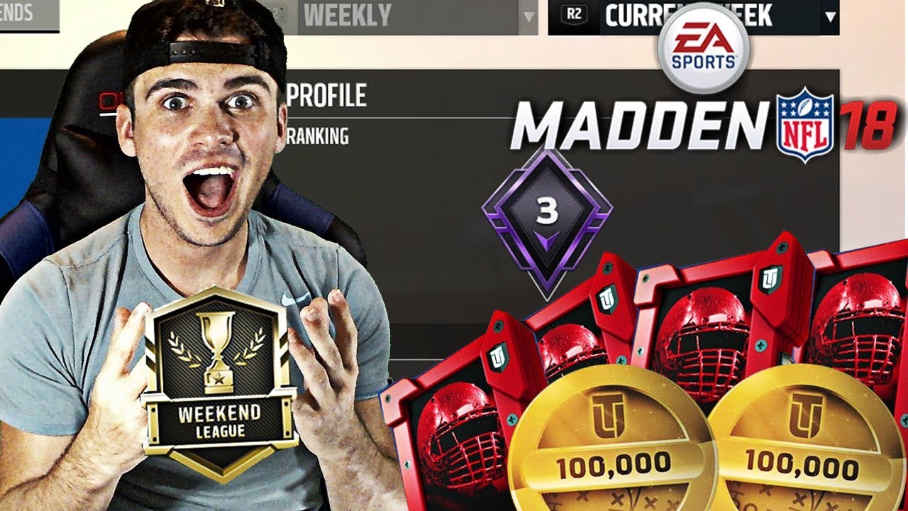 I GOT TOP 3 IN THE FIRST EVER MADDEN 18 WEEKEND LEAGUE?! | MADDEN 18 ULTIMATE TEAM MUT CHAMPIONS