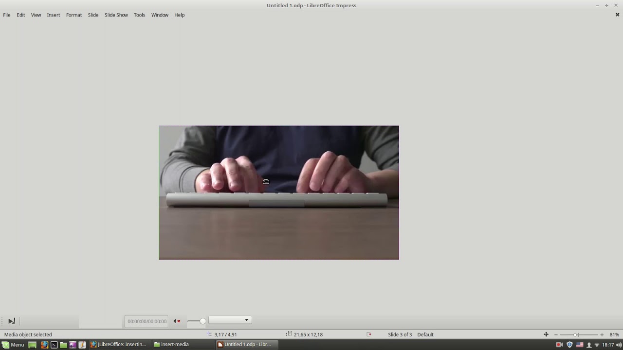 LibreOffice Impress - Media Objects