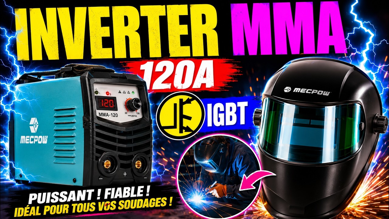 Inverter mma électronique transistor igbt poste à souder à l'arc Mecpow welding machine