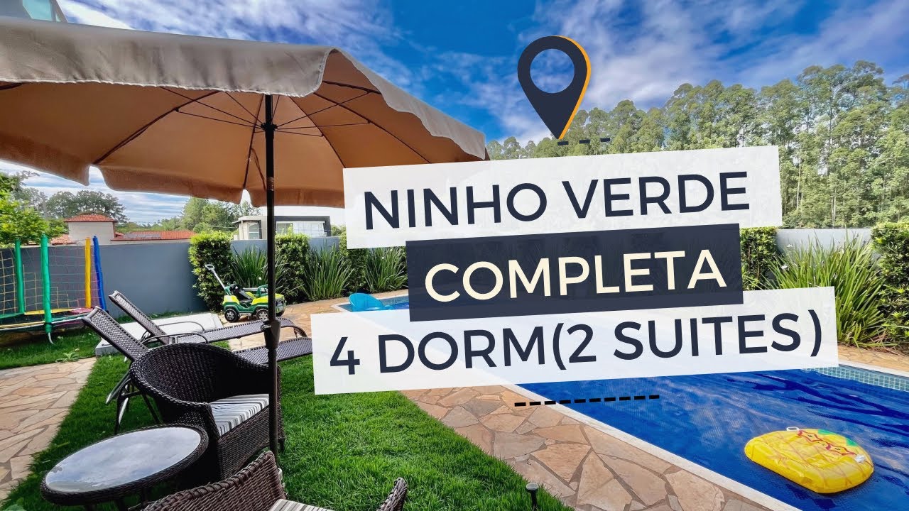 Paaaraaa tudo ! Casa a venda no Ninho Verde 1 - 4 dorm(2 suites) 11 9 8595 2822