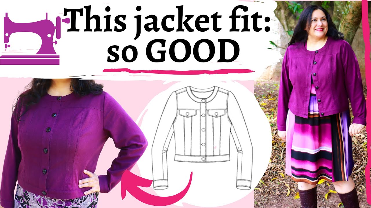 GOLDEN FIT: Double princess seams. APPROVED. NEW Poas Jacket (Itch to Stitch). DREAMED LINEN.