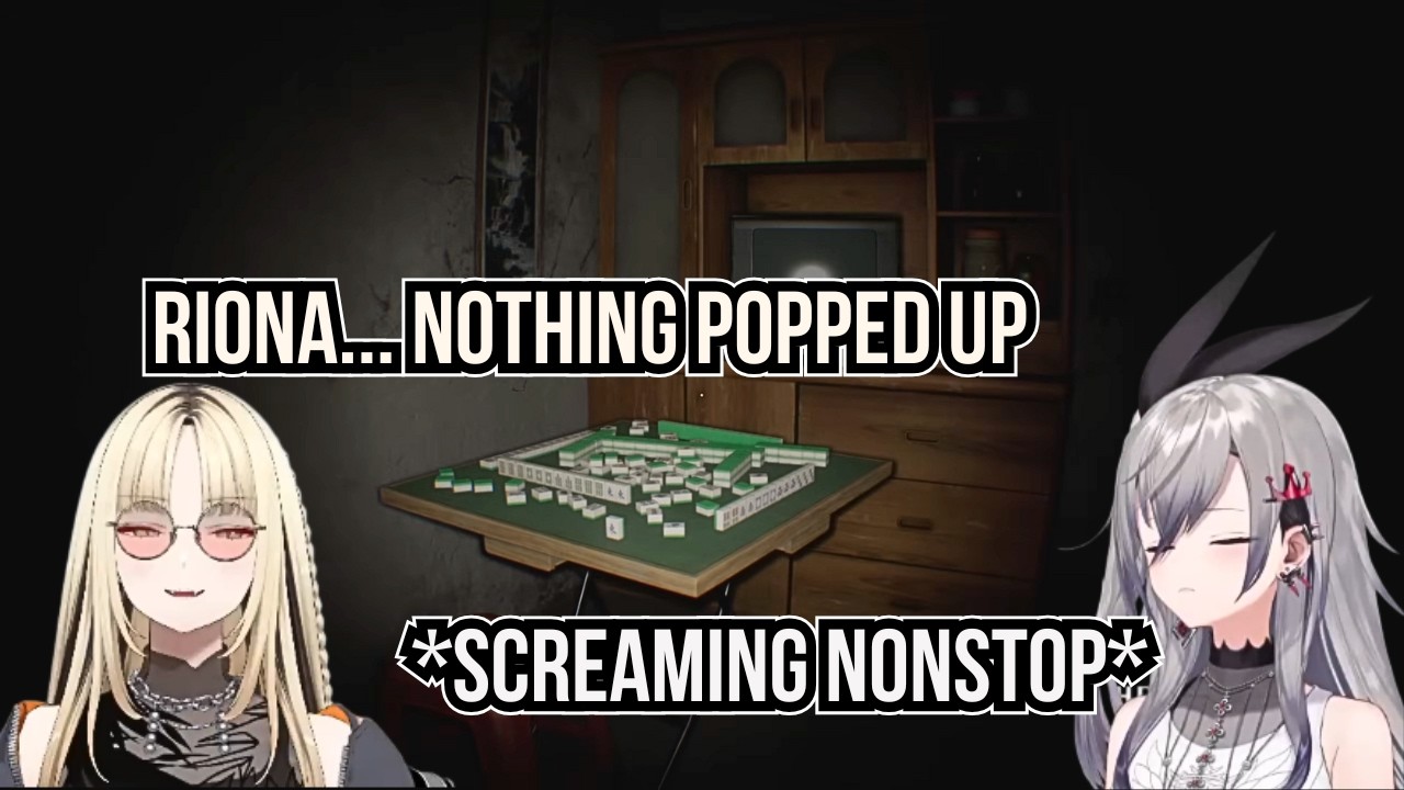 RIONA Screaming & Running Away w/ Niko Calls Her Back in Dread Flats 凶寓  HoloJP Collab [Multi-subs]
