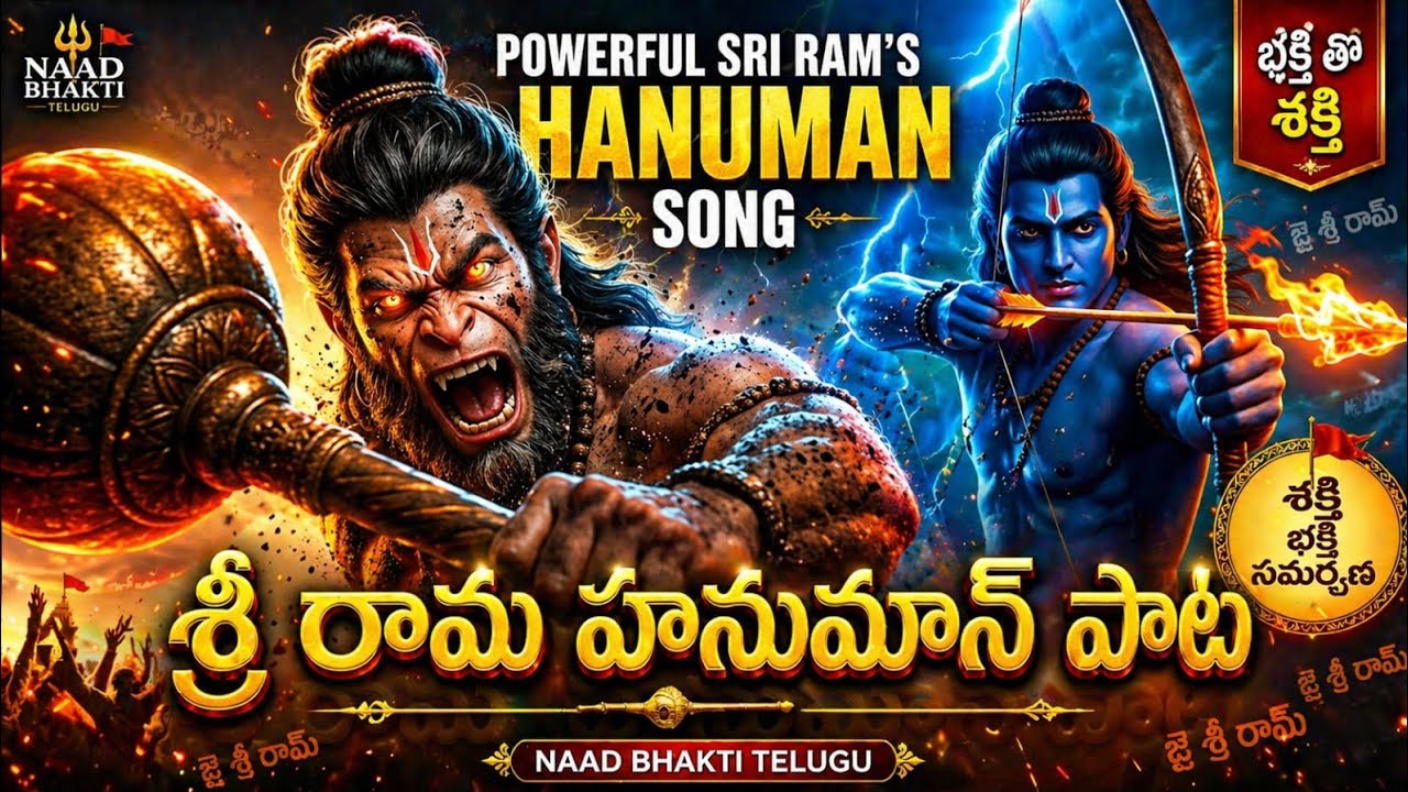 Powerful Sri Ram's Hanuman Song | శ్రీ రామ హనుమాన్ పాట | Naad Bhakti Telugu 