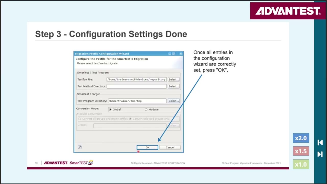36 Test Program MIgration Framework